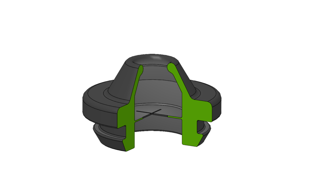 Kegelförmige Gummitülle als Sonderanfertigung